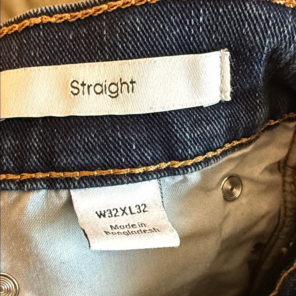 Calvin Klein Straight Leg Jeans Men’s Size 32 Dark Wash Classic Denim - Picture 4 of 7